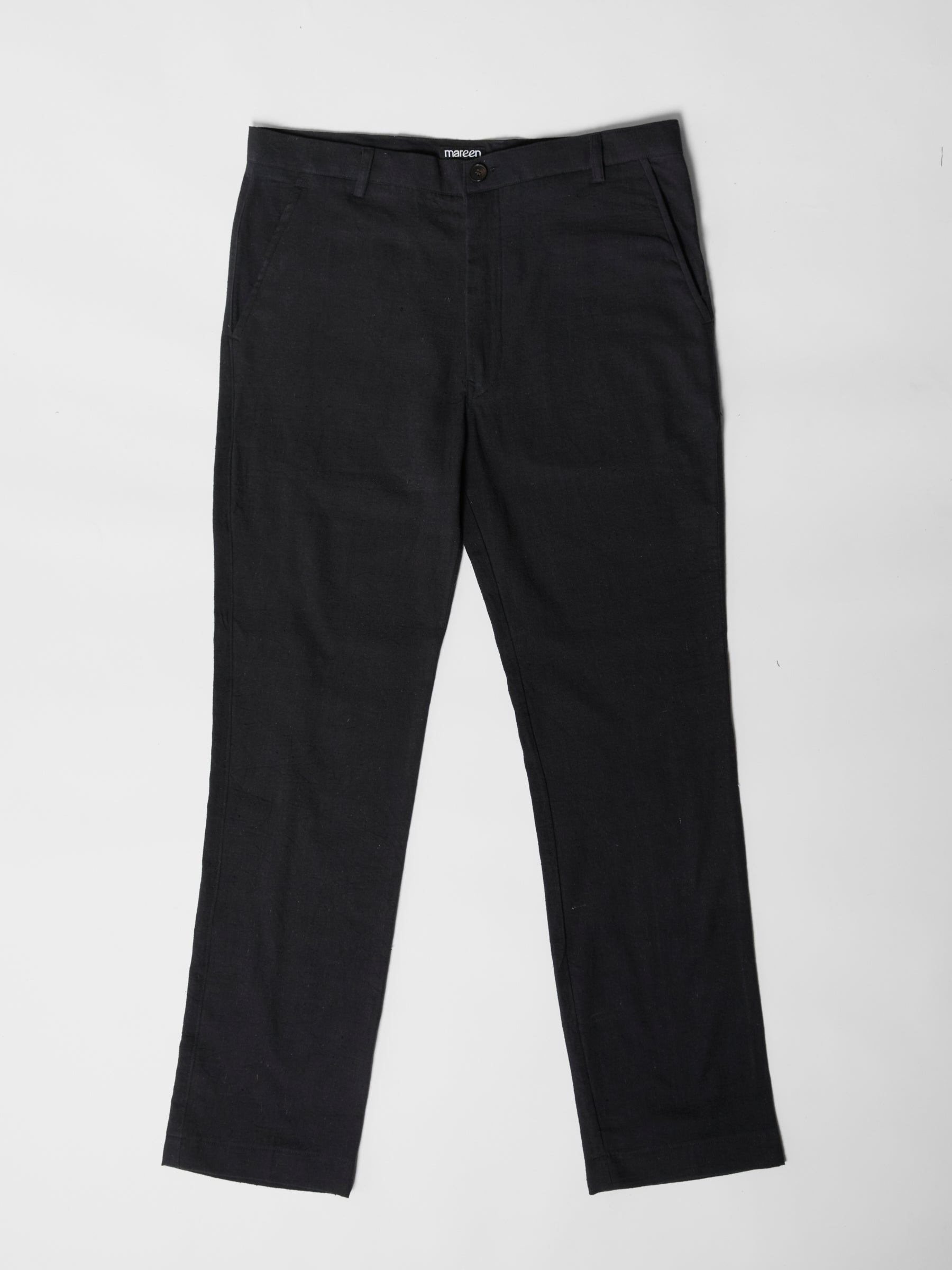Men's Slim Fit Pants- Black