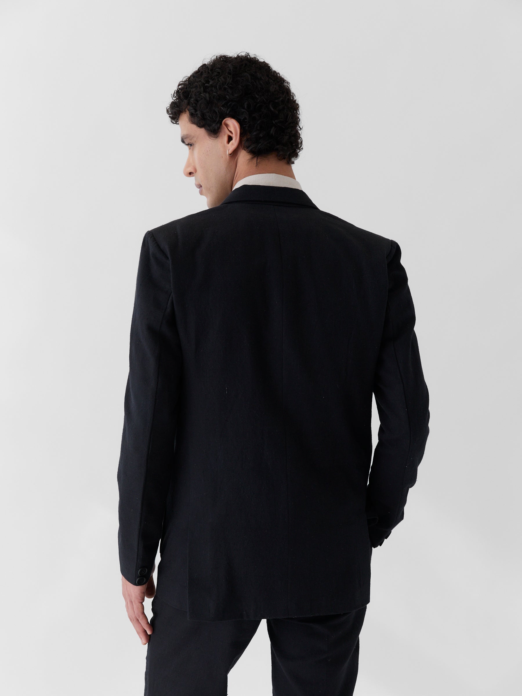 Men's Casual Blazer- Black