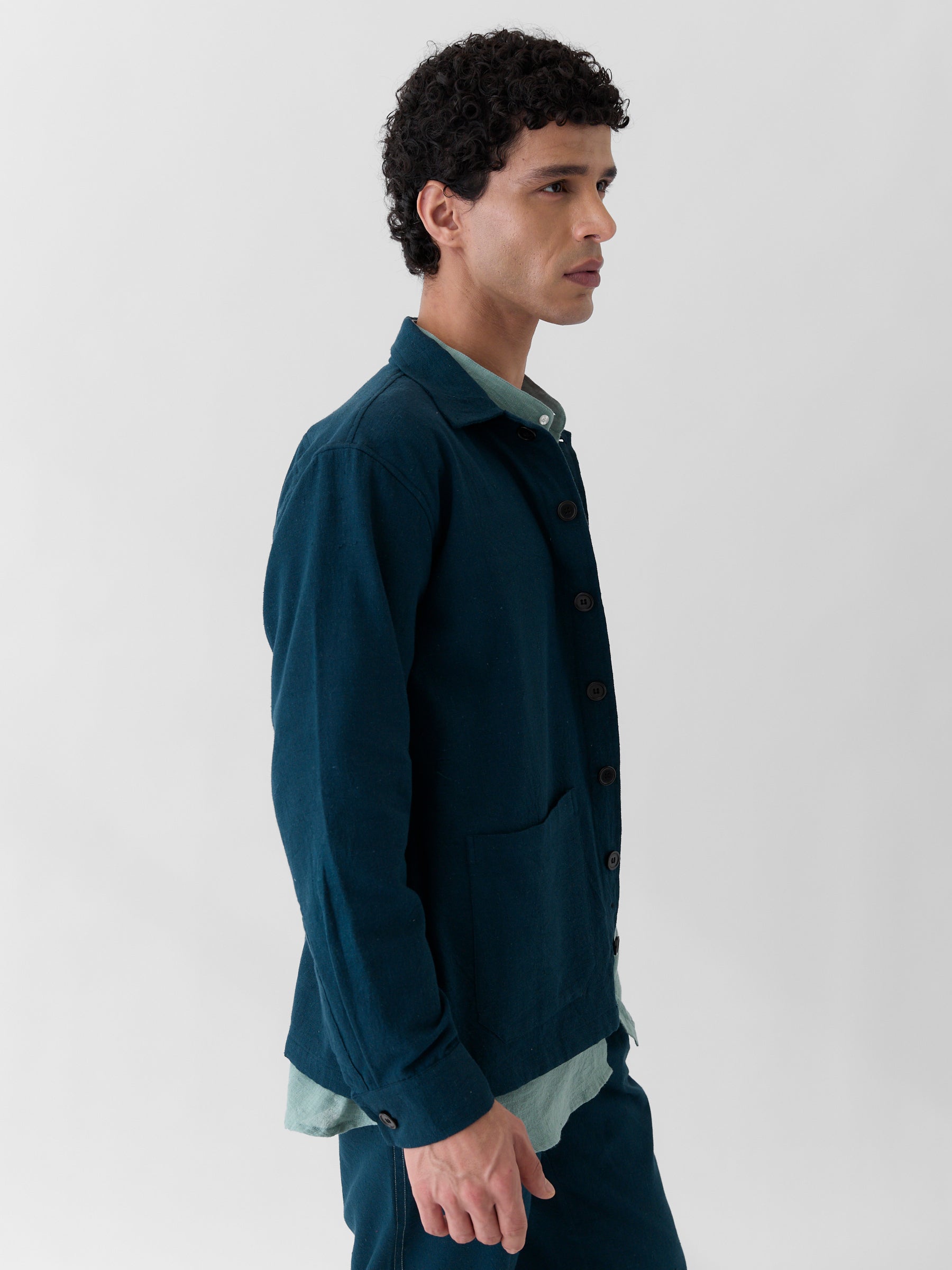 Men's Triple Pocket Jacket- Navy Blue