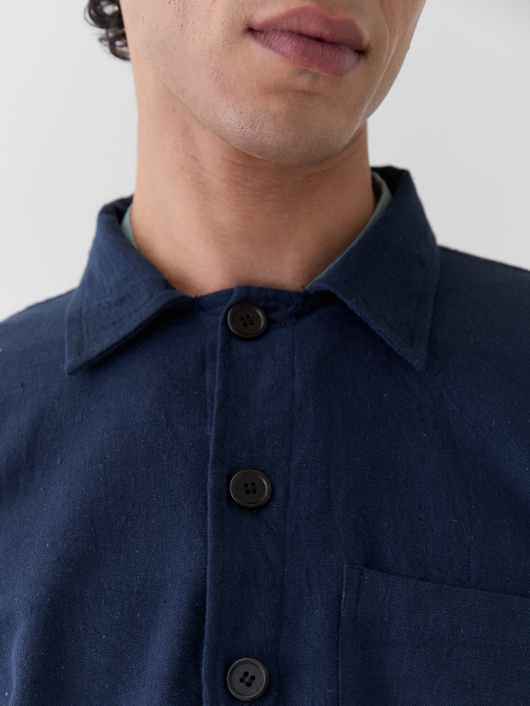 Men's Triple Pocket Jacket- Navy Blue