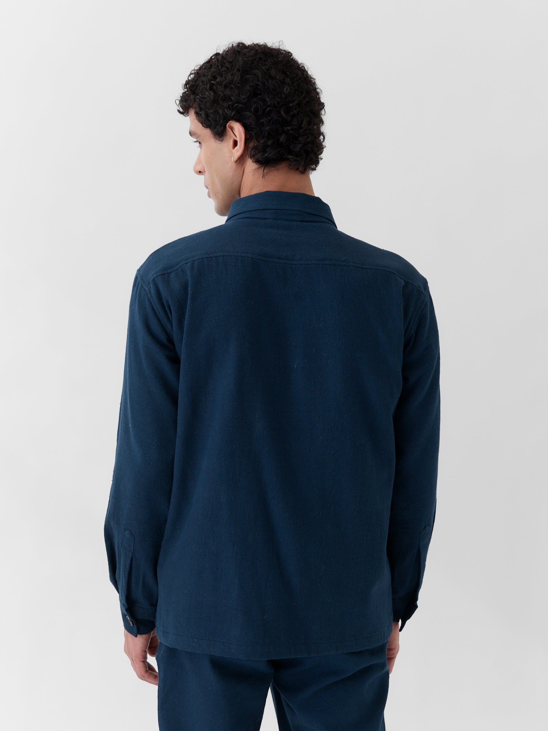 Men's Triple Pocket Jacket- Navy Blue