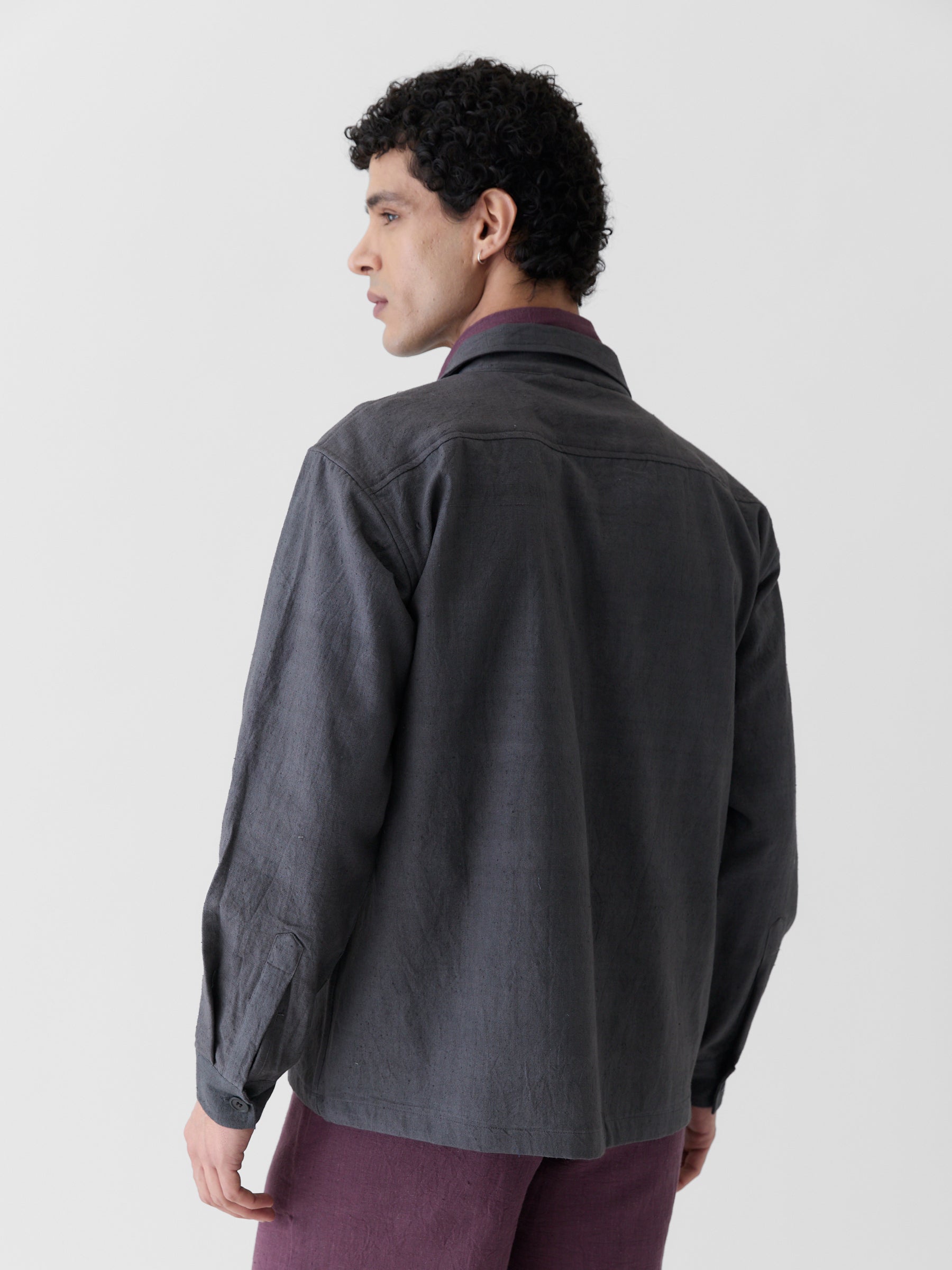 Men's Triple Pocket Jacket- Graphite Gray