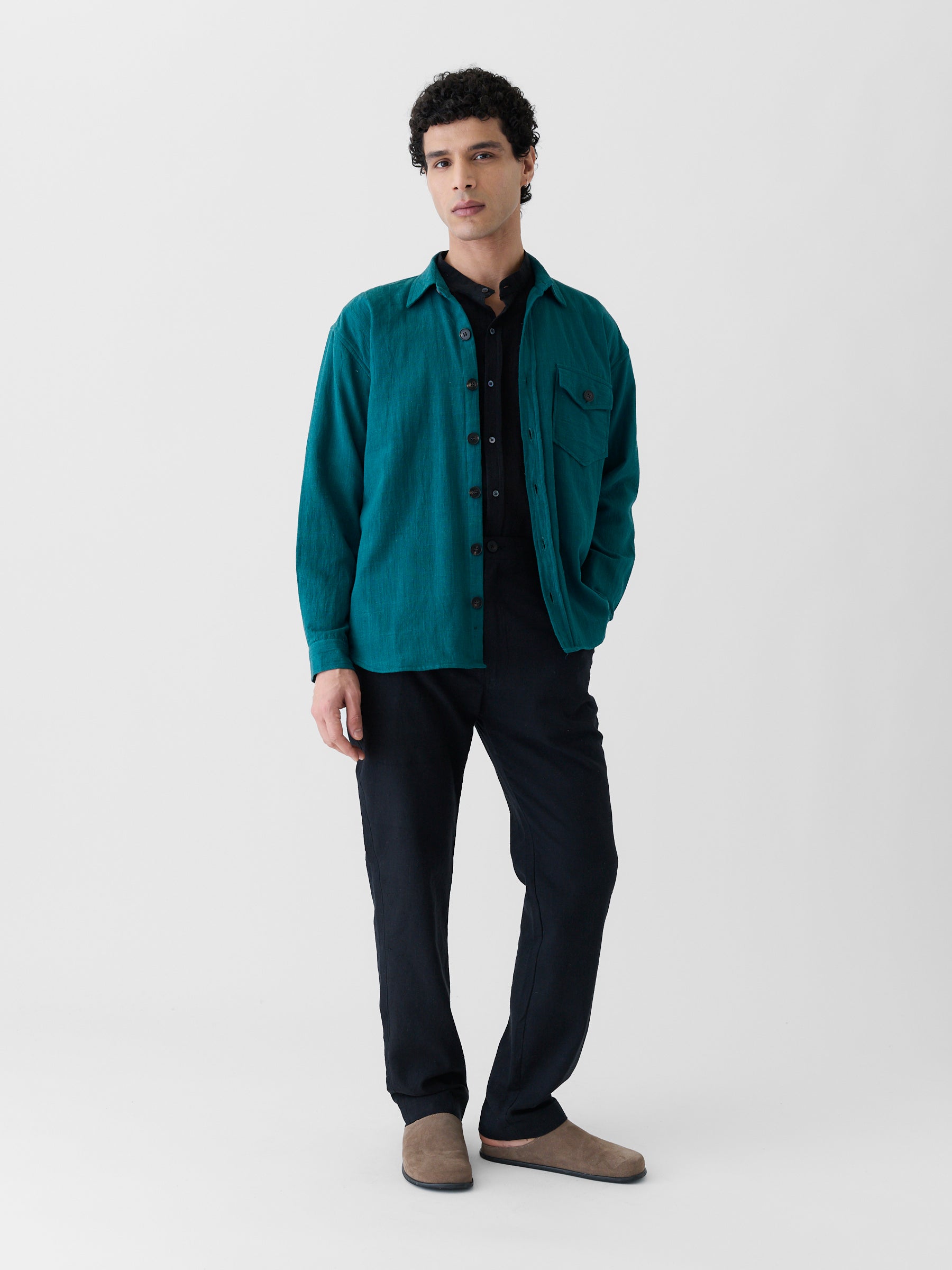 Men's Mono Pocket Jacket- Teal Green
