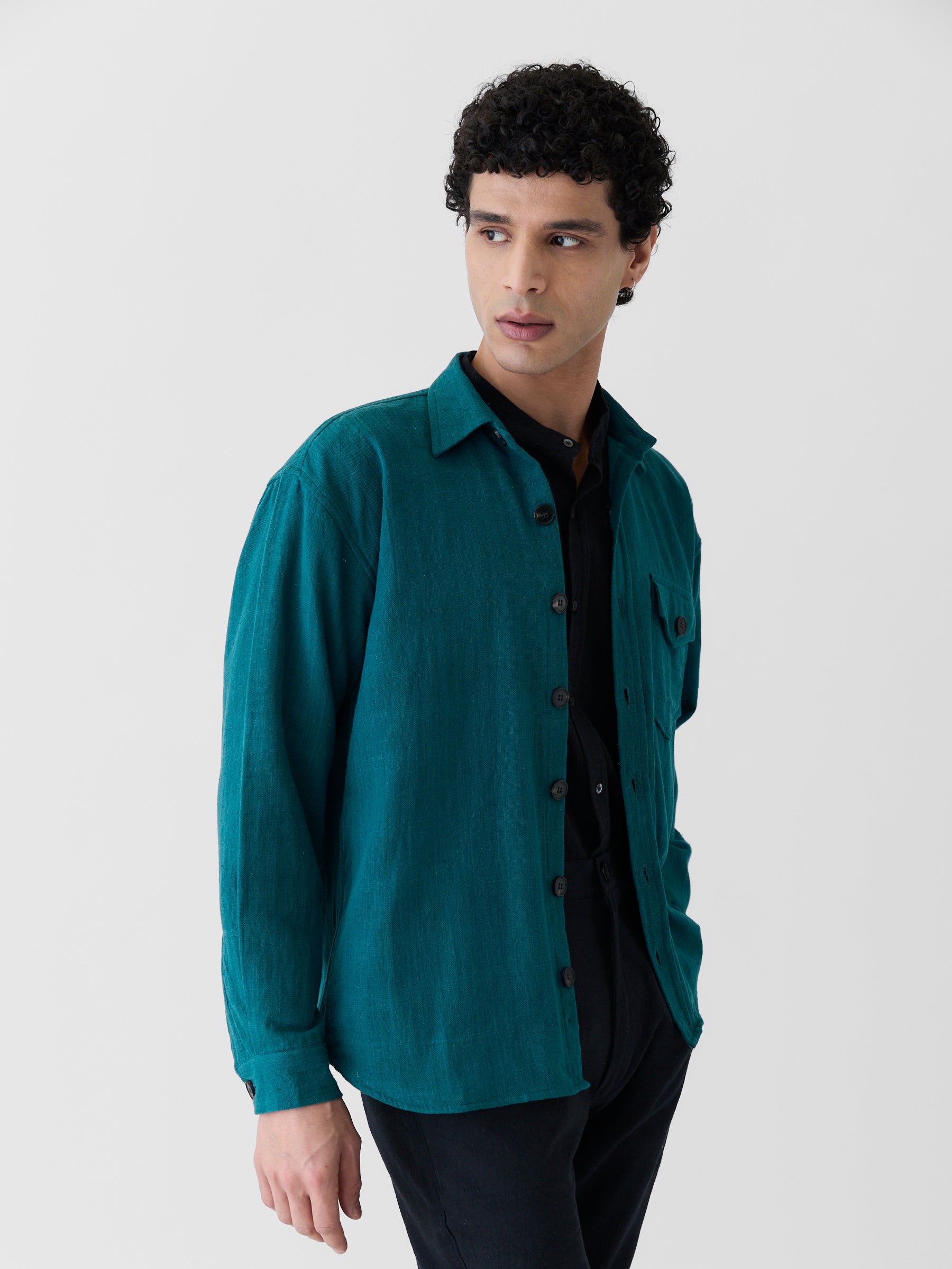 Men's Mono Pocket Jacket- Teal Green