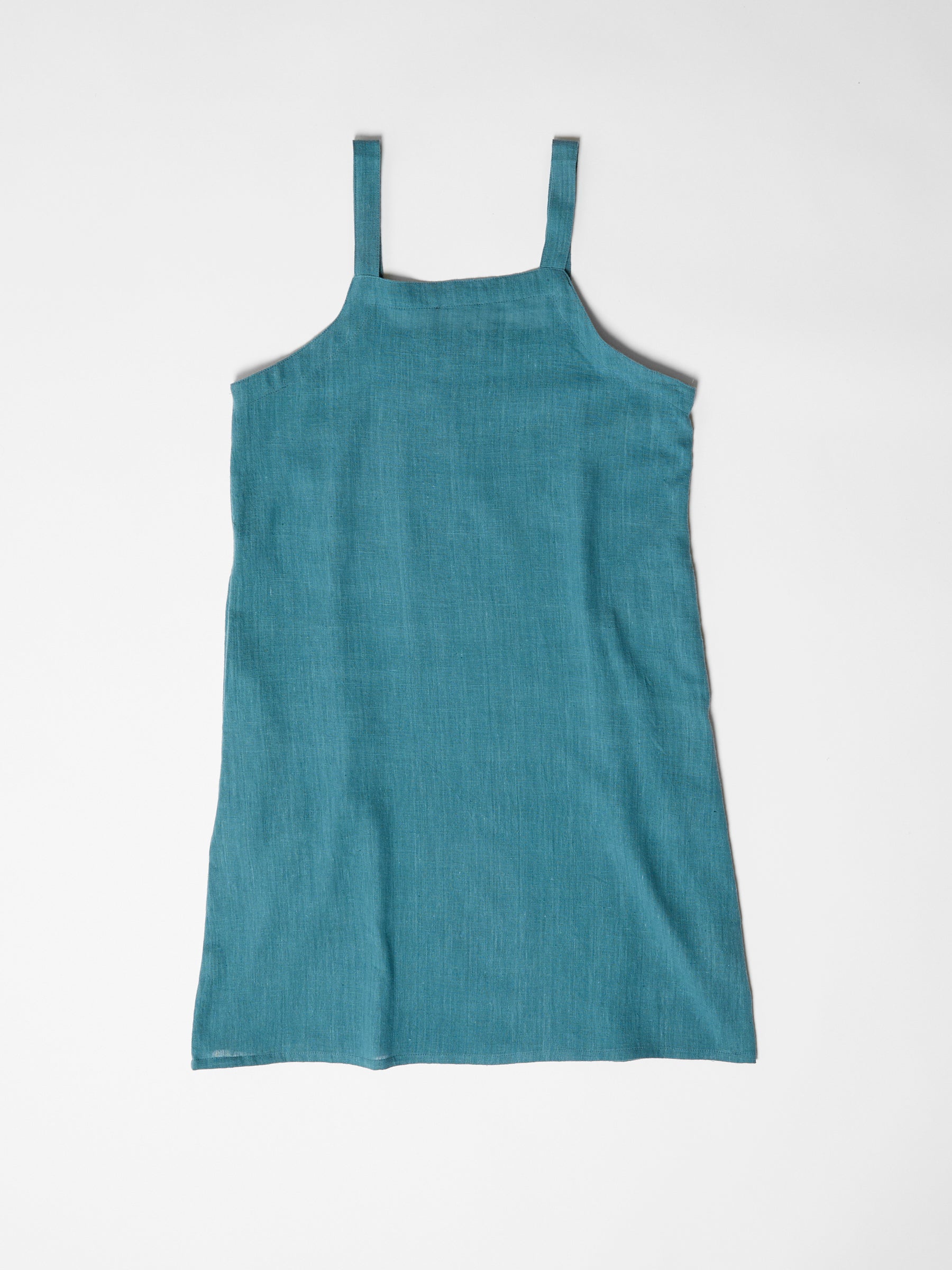 Women's Short Dress- Dark Cyan Blue