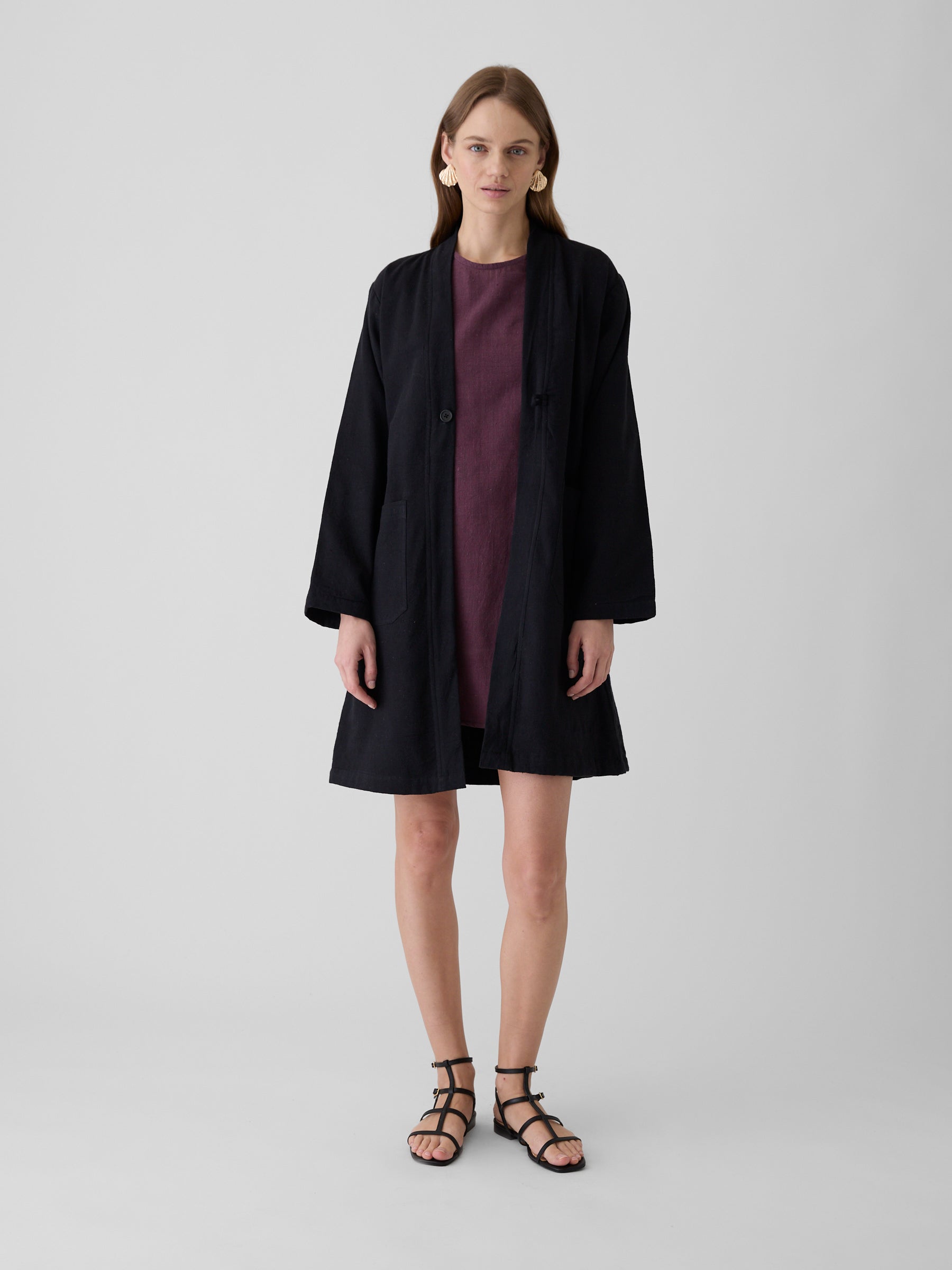 Women's Long Jacket- Black