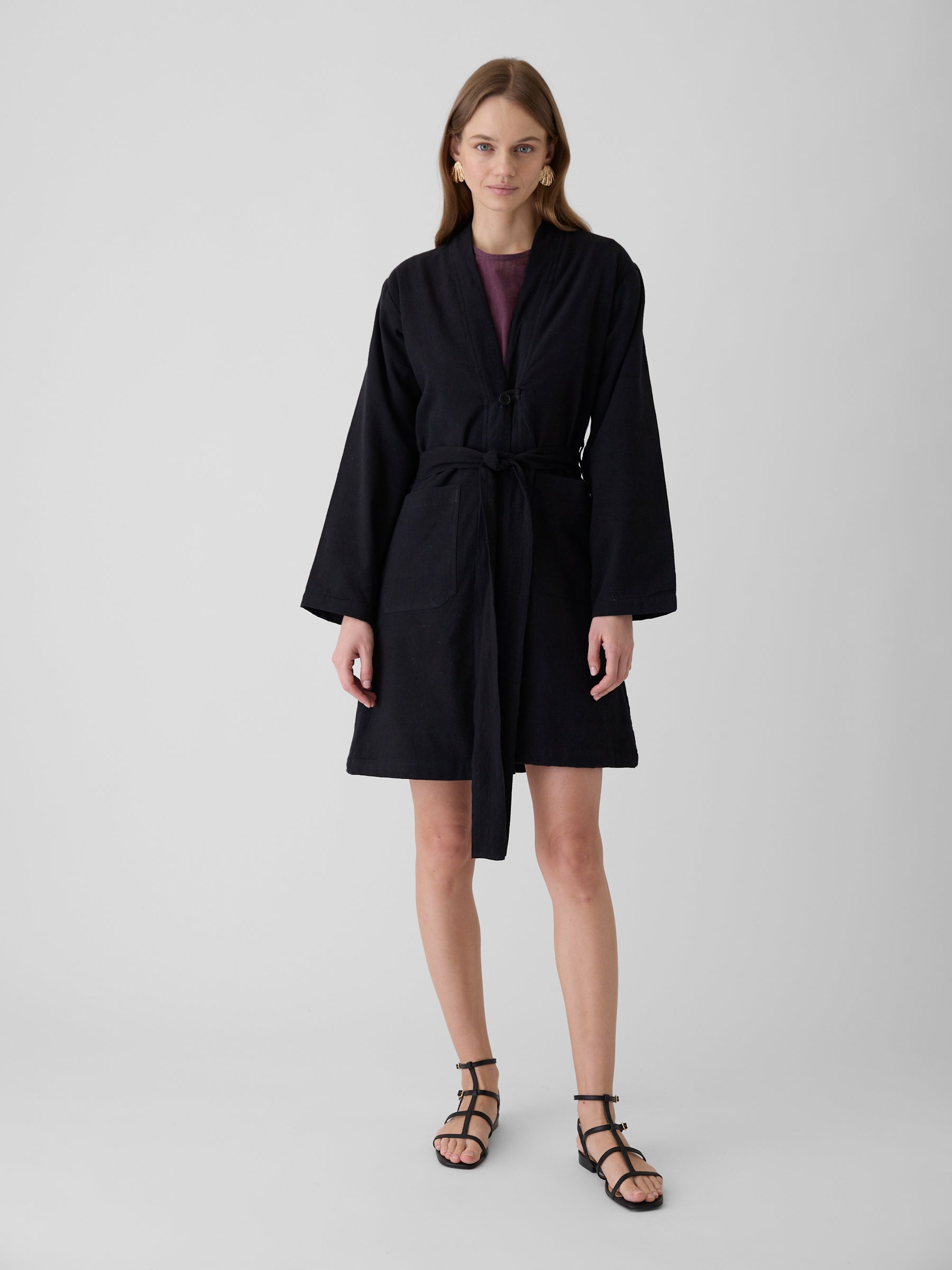 Women's Long Jacket- Black
