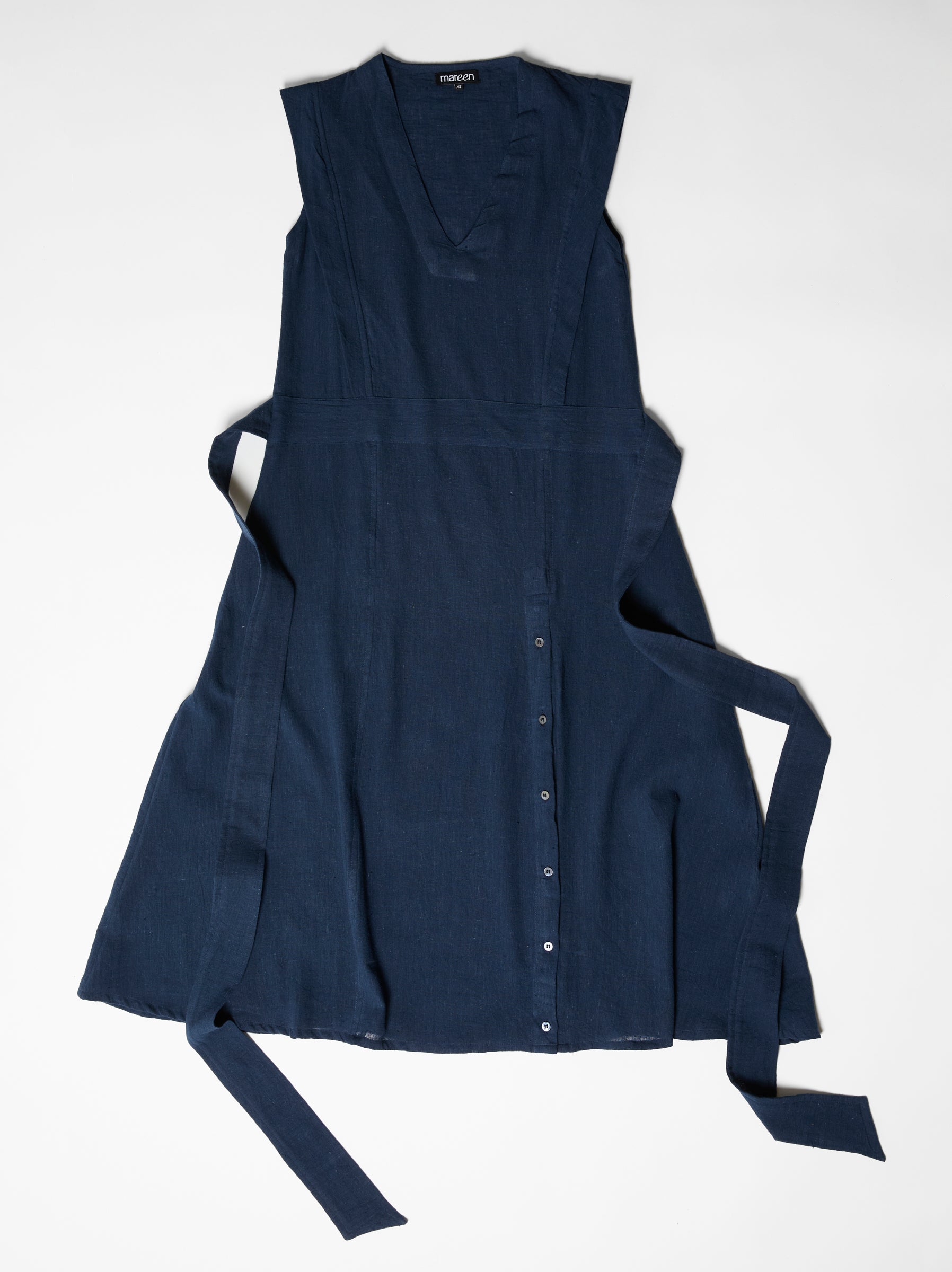 Women's Slit Dress- Navy Blue