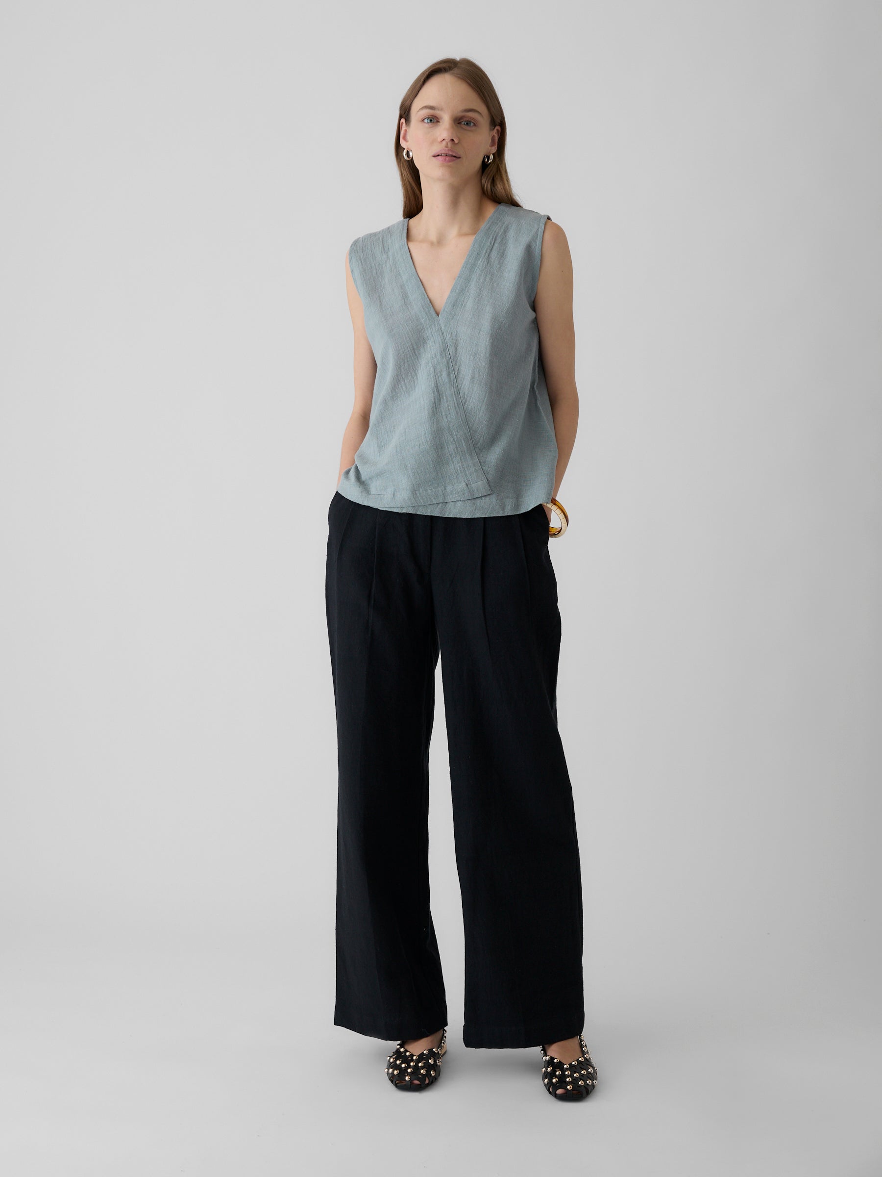 Women's Wide-Leg Pant- Black