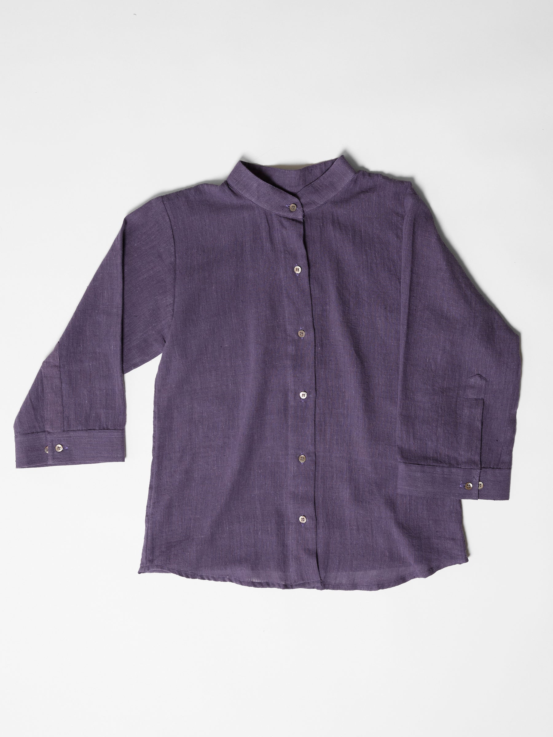 Women's Loose Sleeve Shirt- Plum Purple