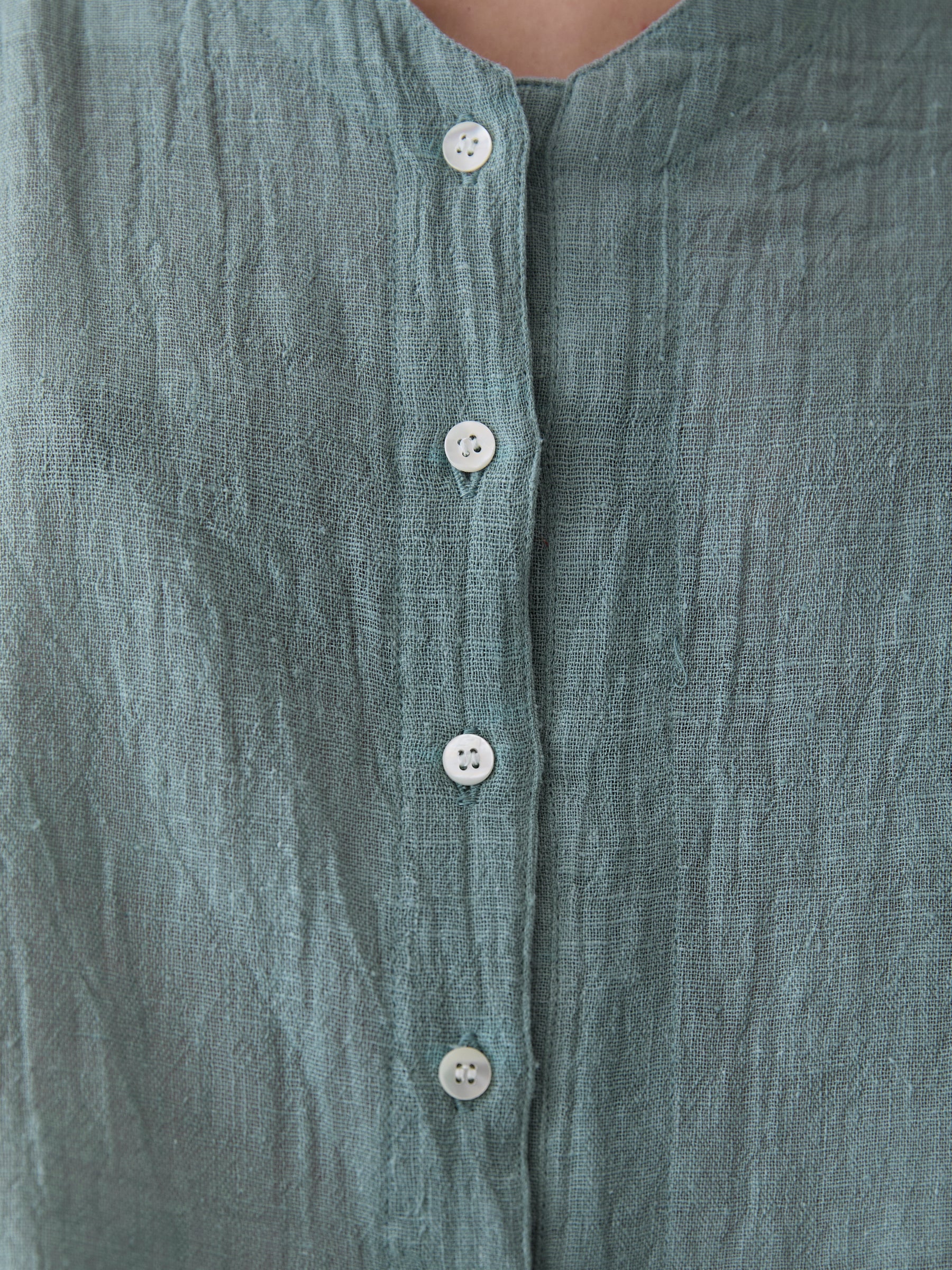 Women's V-Neck Shirt- Mint Green