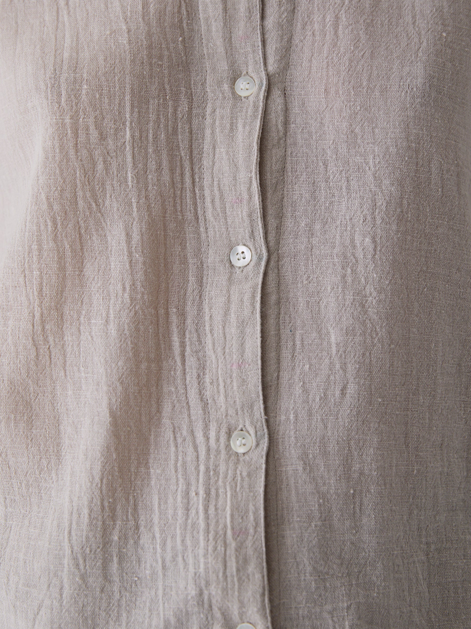 Women's Round Neck Shirt- Natural Undyed