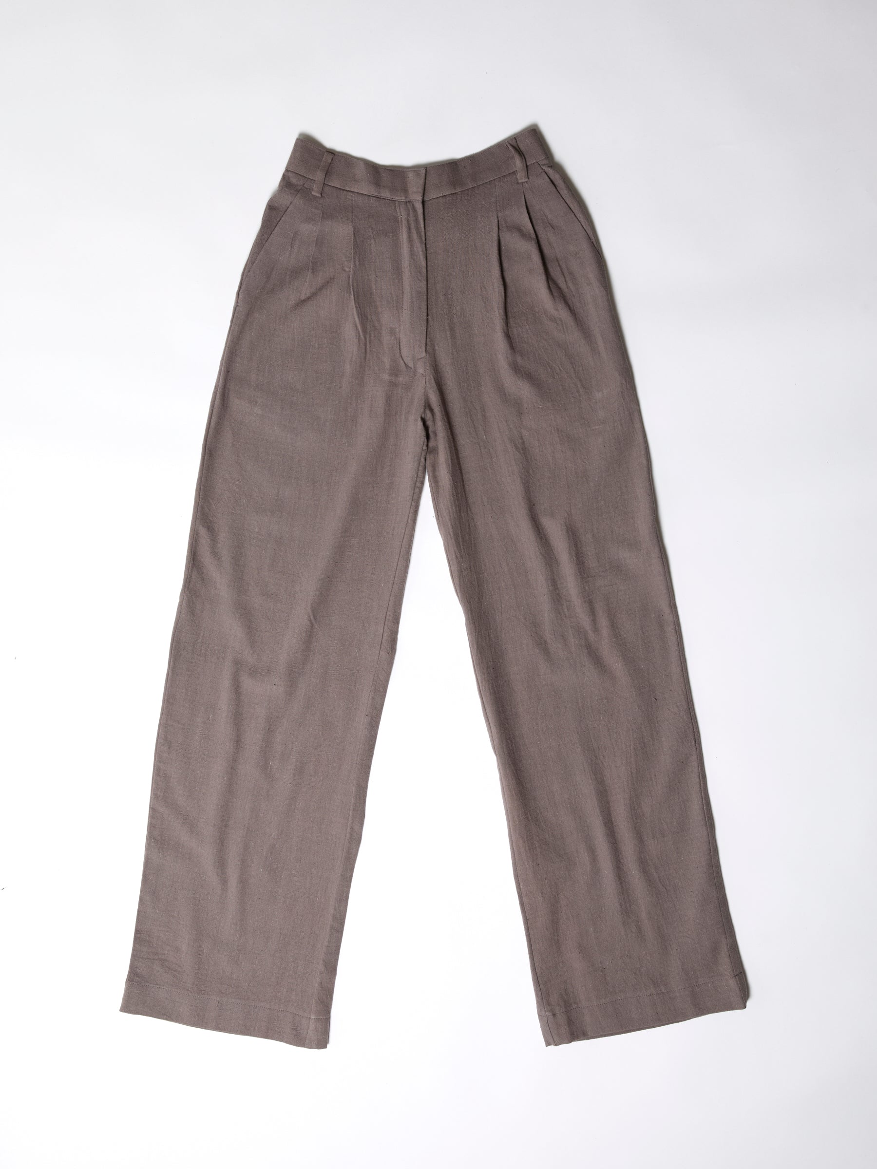 Women's Wide-Leg Pant- Grayish Brown