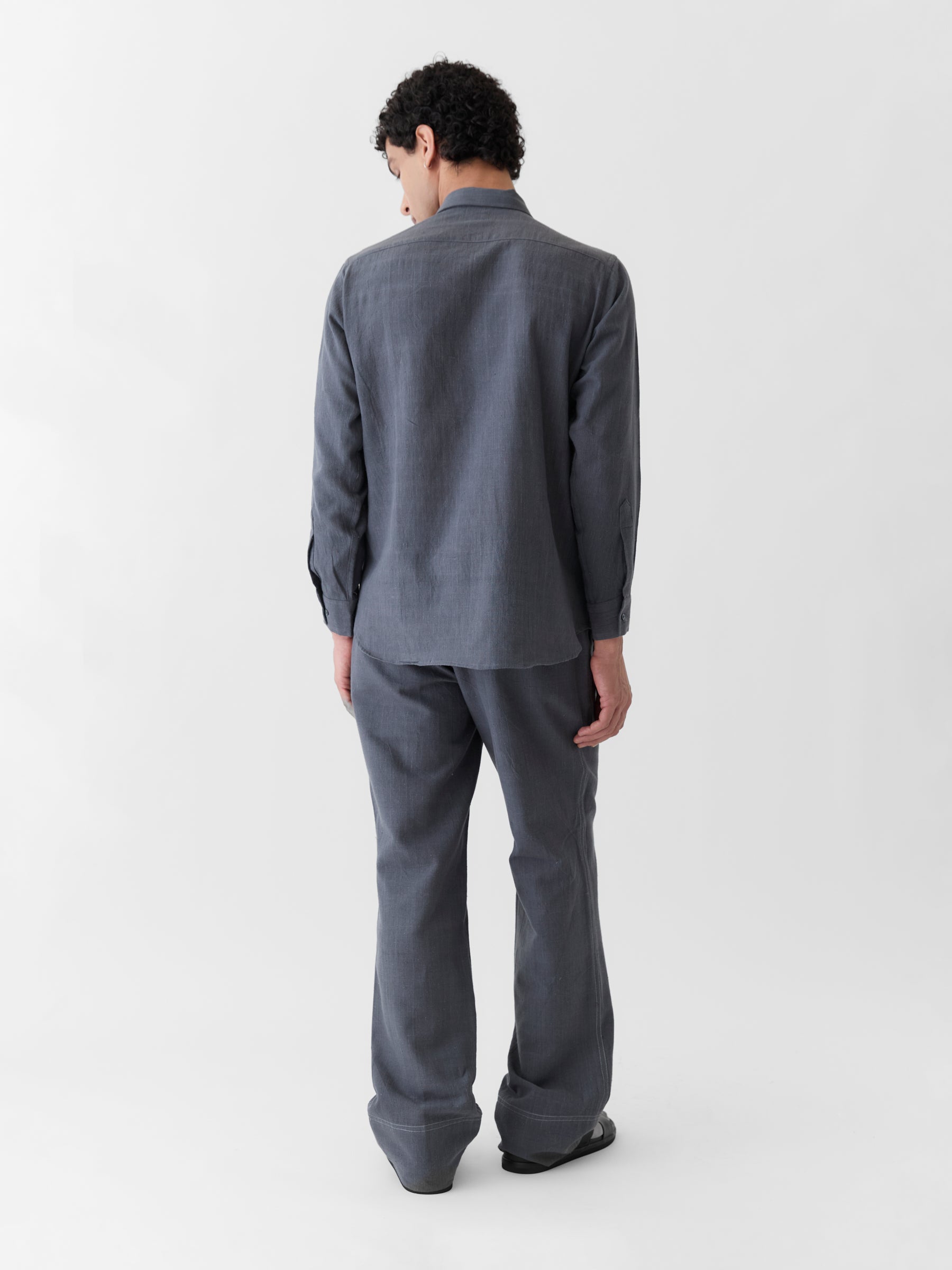 Men's Straight Fit Pants- Graphite Gray