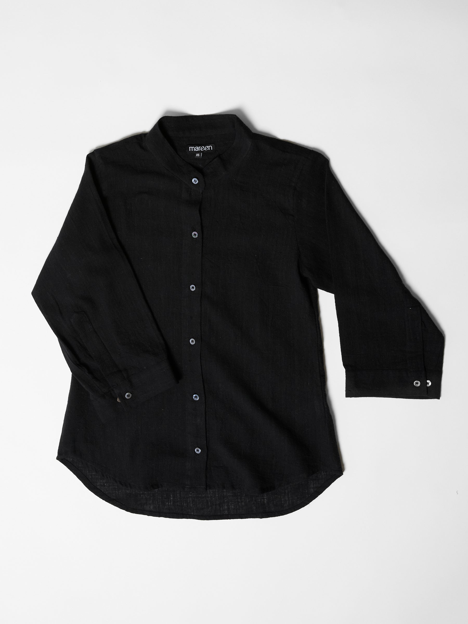 Women's Loose Sleeve Shirt- Black