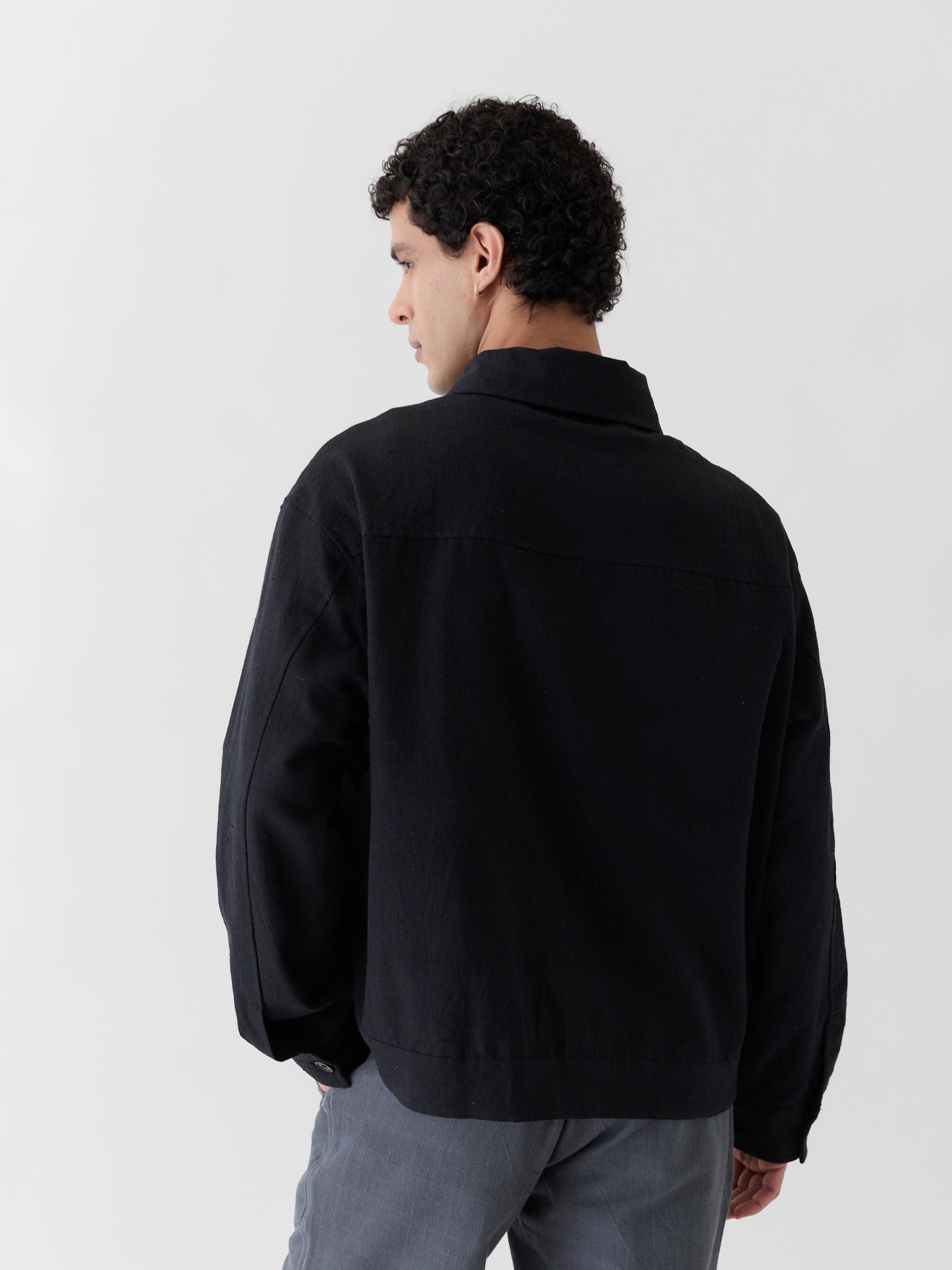 Men's Short Jacket- Black