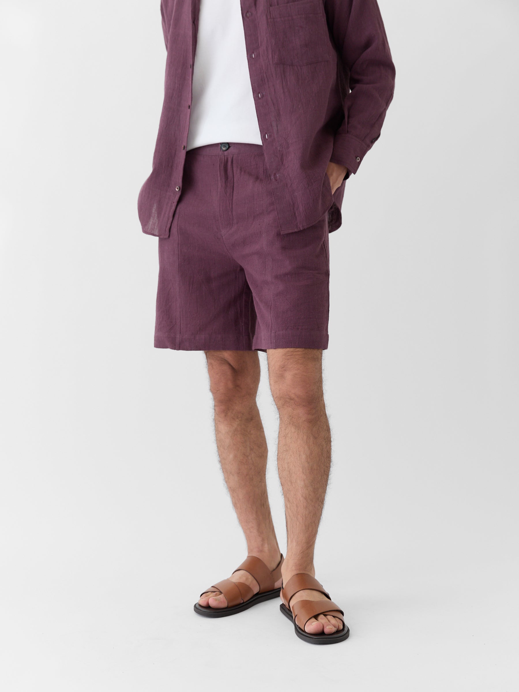Men's Shorts- Aubergine Purple