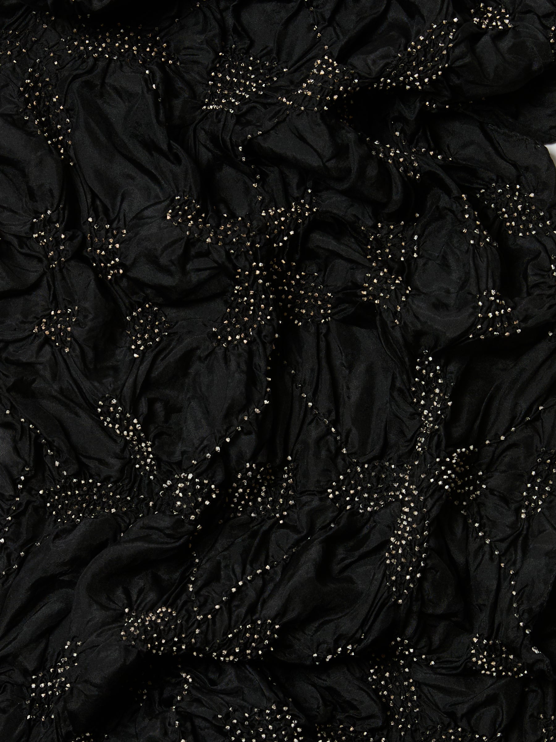 Tie-Dye Silk Scarf- Midnight Black