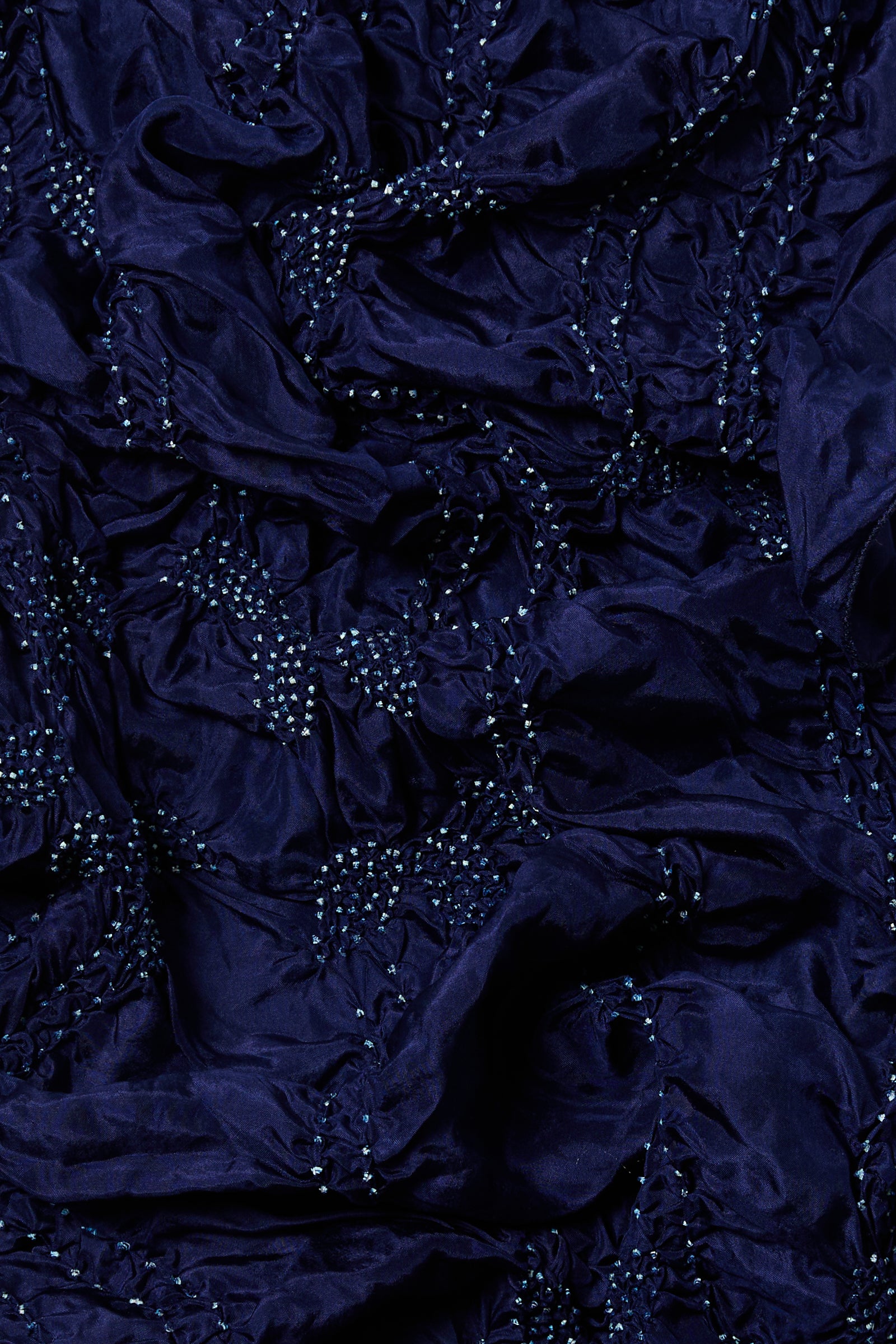 Tie-Dye Silk Scarf- Ink Blue