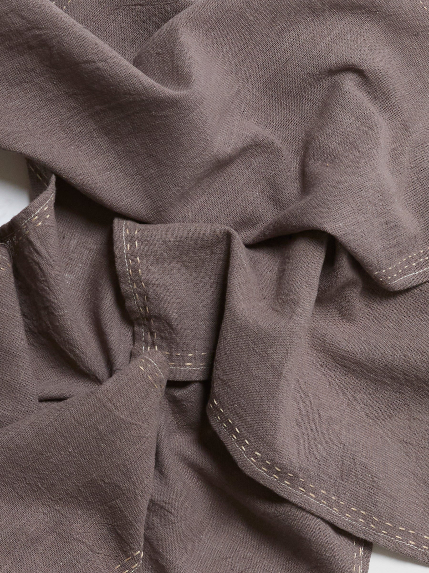 Cloth Napkins NAPKINGRAYISHBROWN2