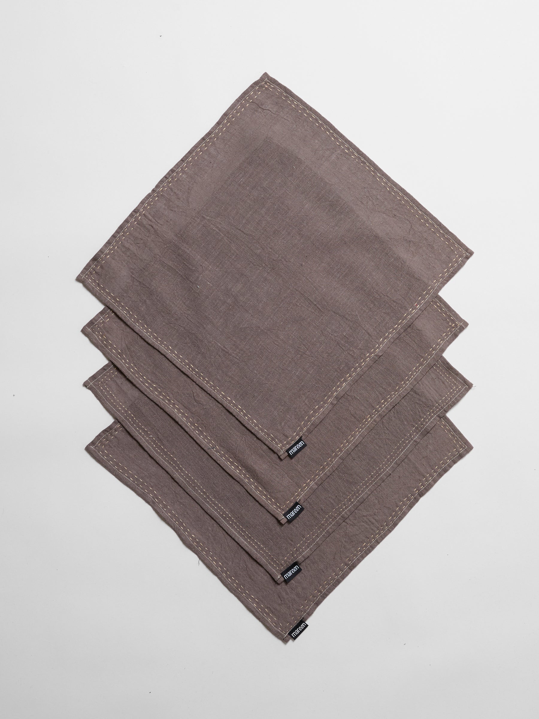 Cloth Napkins NAPKINGRAYISHBROWN3