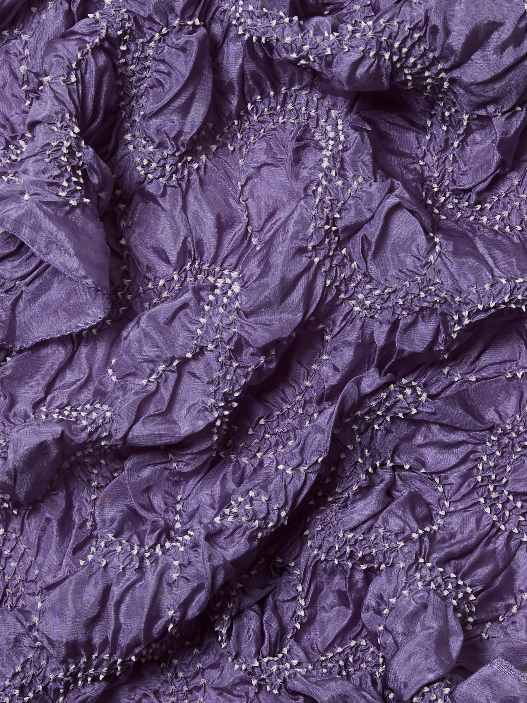 Tie-Dye Silk Scarf- Lavender Purple