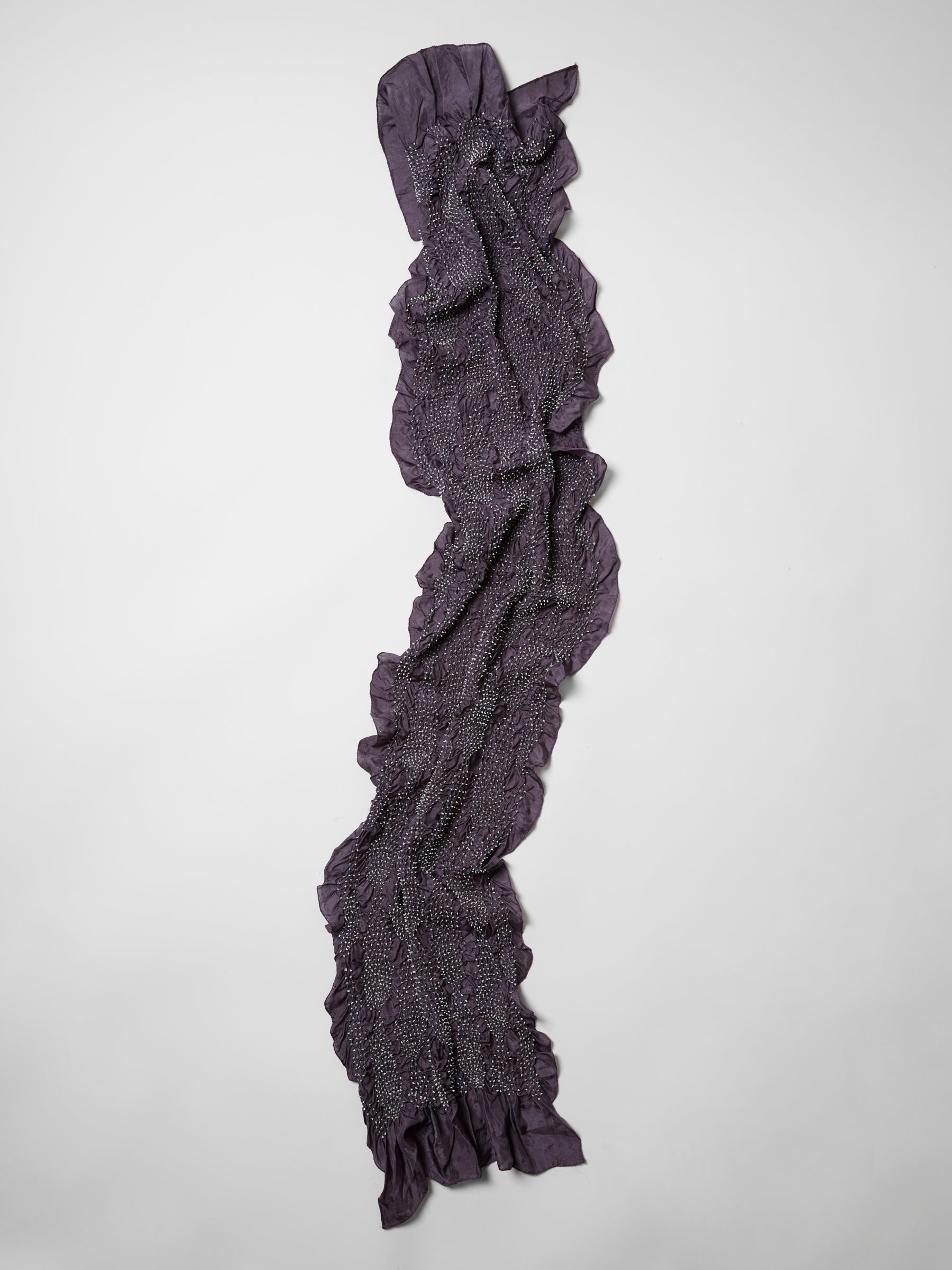 Tie-Dye Silk Scarf- Twilight Purple