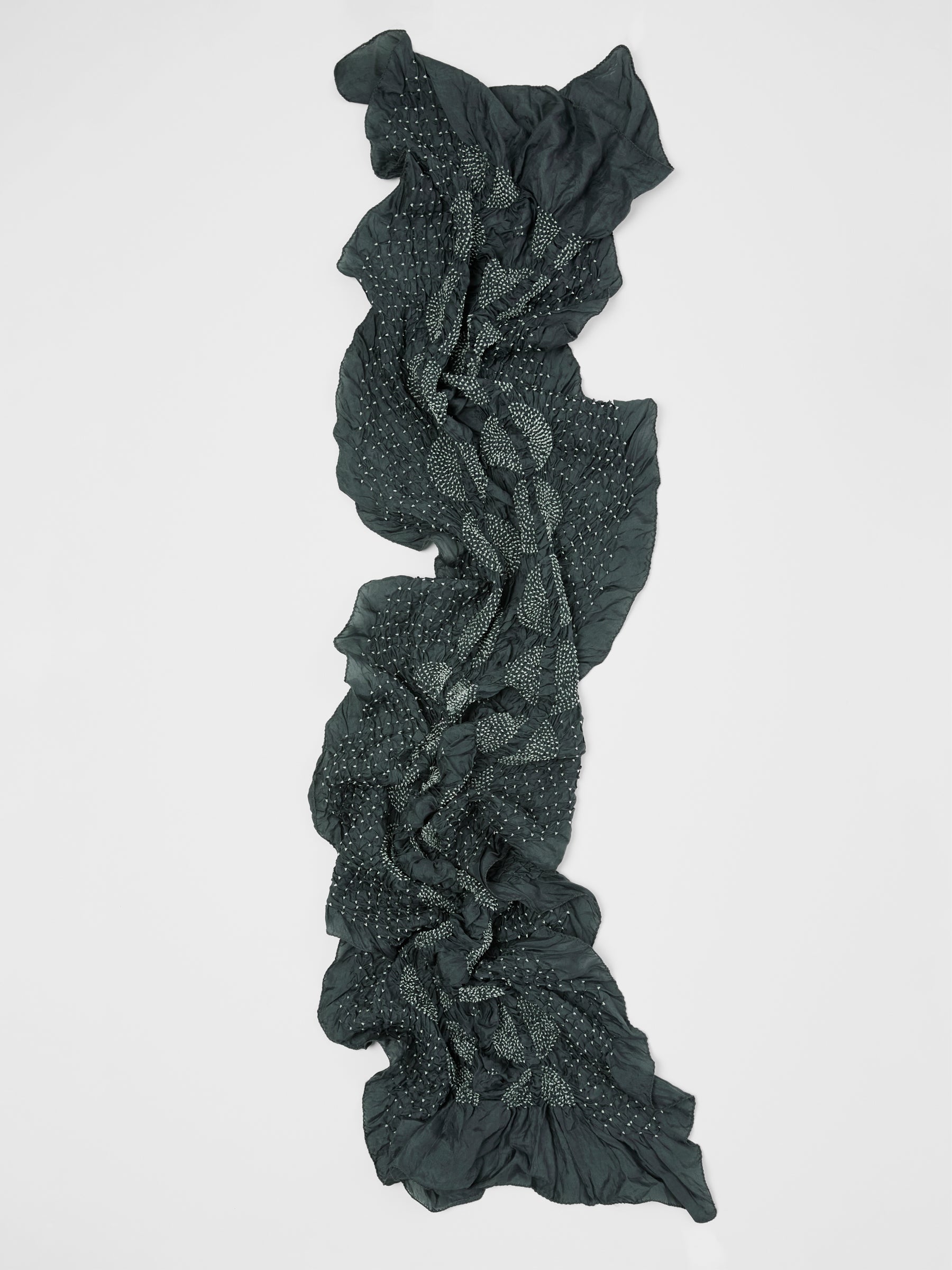 Tie-Dye Silk Scarf- Pine Grove