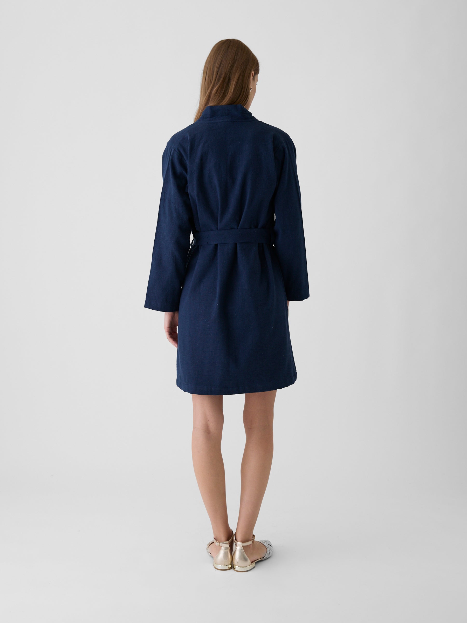 Women's Long Jacket- Navy Blue
