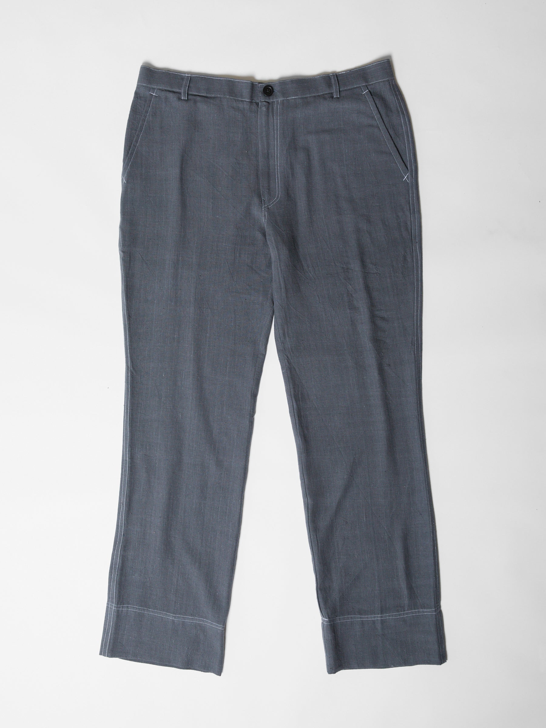 Men's Straight Fit Pants- Graphite Gray