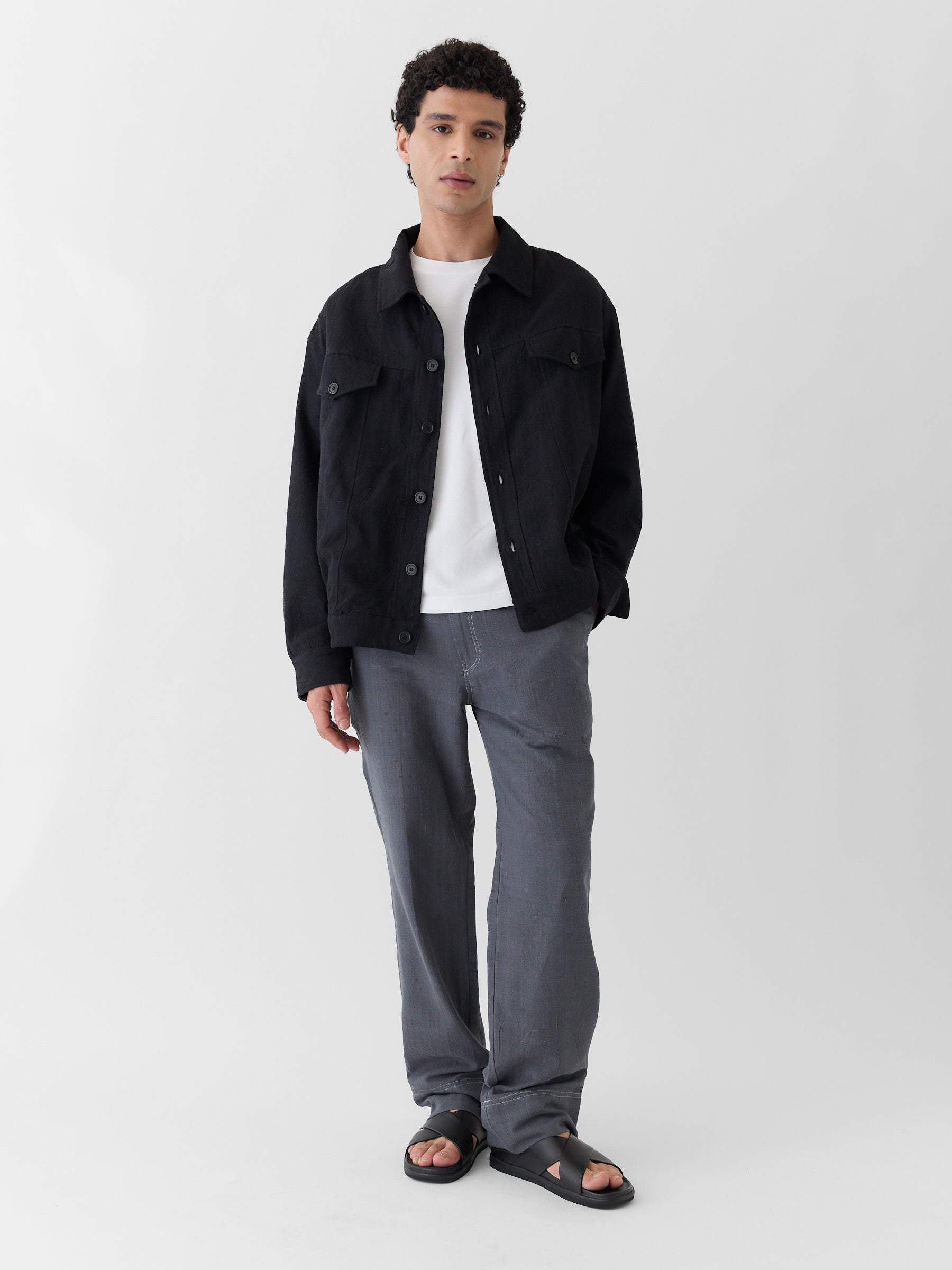 Men's Short Jacket- Black
