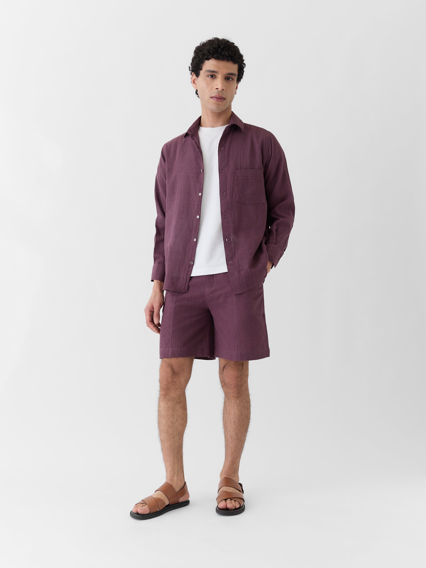 Men's Shorts- Aubergine Purple