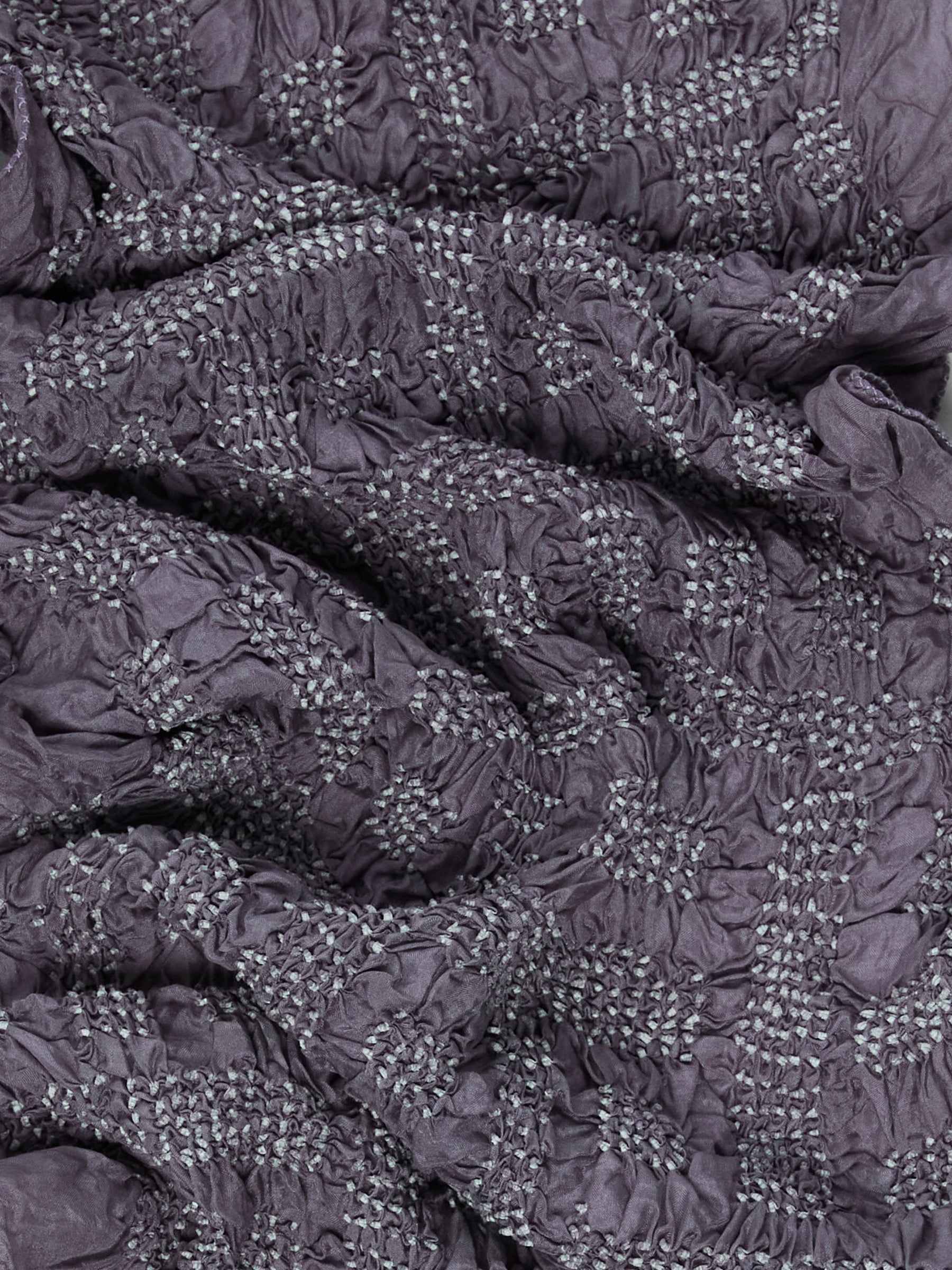 Tie-Dye Silk Scarf- Slate Blue