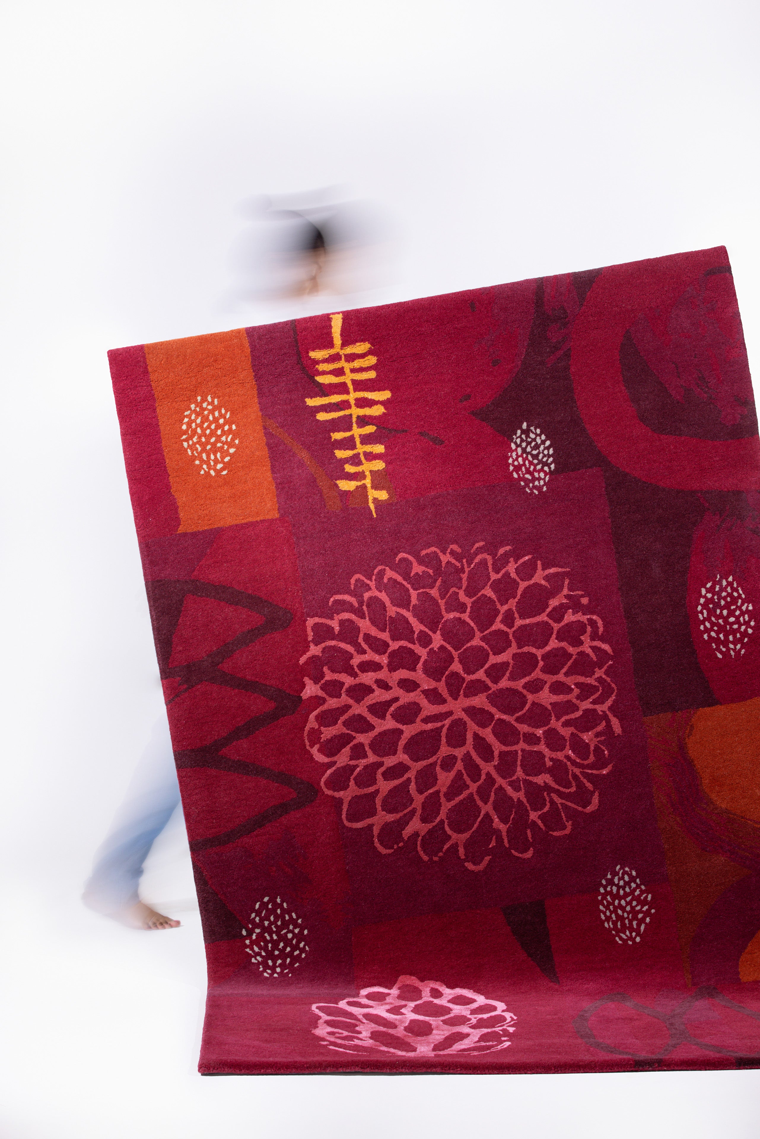Hand-tufted Rug- Chilli Silk Road